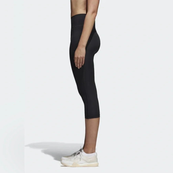 Adidas Gray ClimaLite  Leggings - Picture 1 of 3
